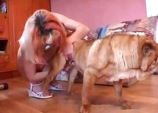 Extremely hot treatment for a kinky dog