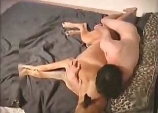 Doggy and a hot chick fall in bestial love