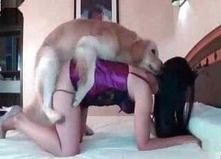 Tight girl fucking a dog