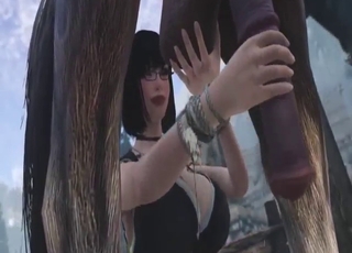 Hot brunette wants to get fucked in the woods