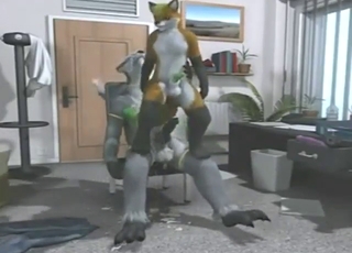 Bestiality porn looks great with furry fucking