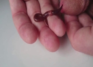 Happy worm play movie with a very lucky man